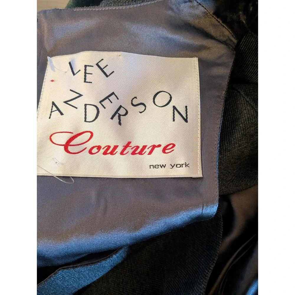 Lee Anderson Couture Women Dress Size S‎ ombre gray/ green Cocktail Vintage